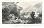 'Paysage', stone lithograph after Fourmois, 1835