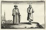 Greece, Crete, a Turk and a Greek, 1761