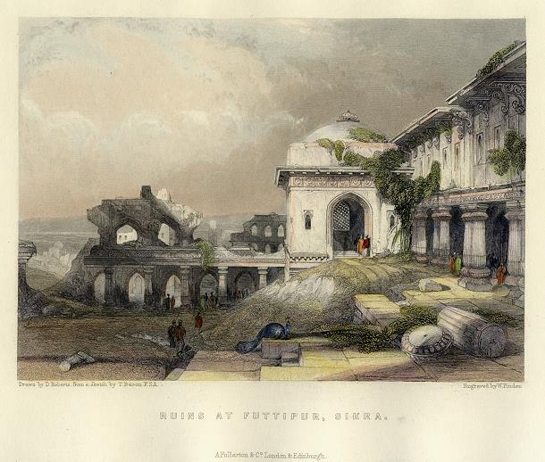 India, Ruins at Futtipur, 1856