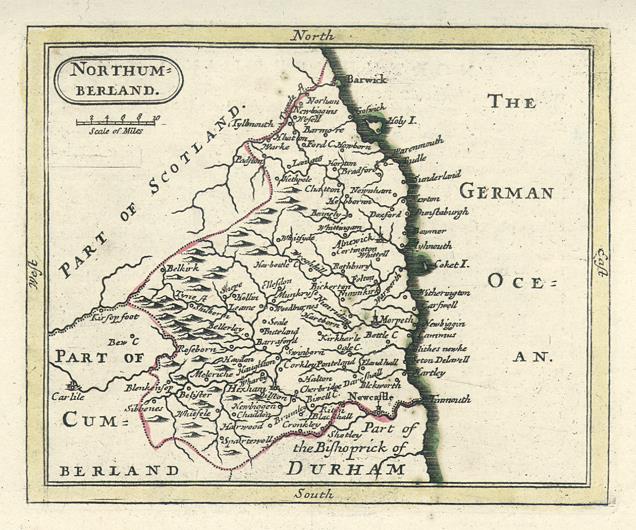 Northumberland map, 1786