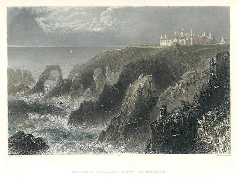 Scotland, Slaines Castle, 1842