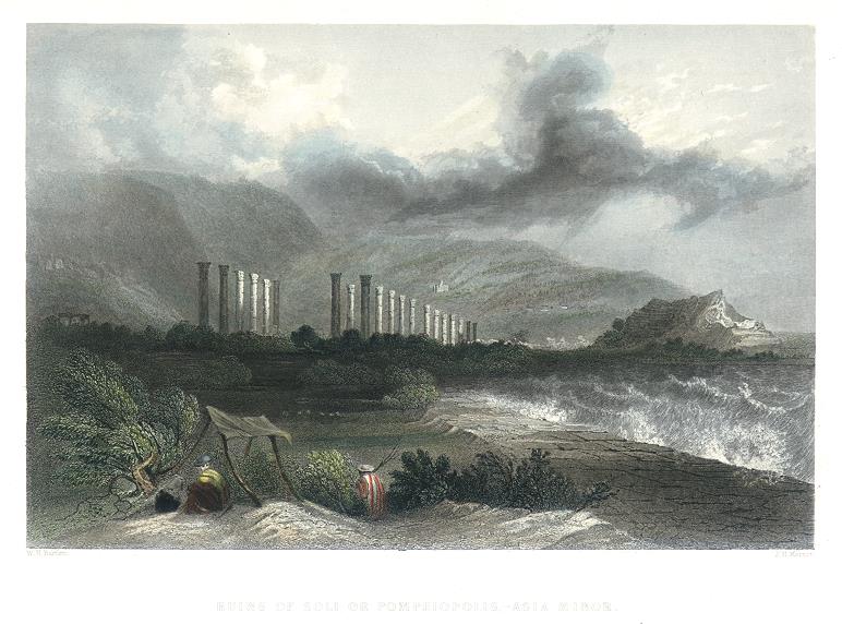 Turkey, Ruins of Soli (Pompeiopolis), 1837