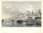 France, Saumur, on the Loire, 1840