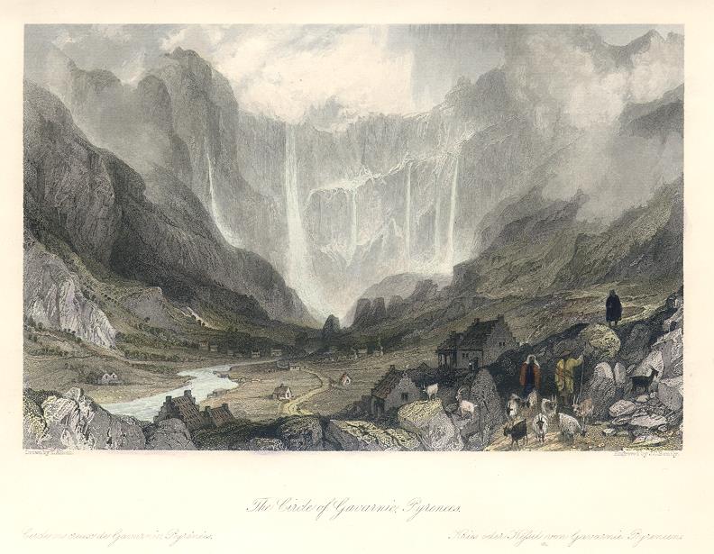 France, Pyrenees, Circle of Gavarnie, 1840