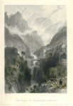 France, Pyrenees, Double Bridge of Scia, Valley of the Gave de Gavarnie, 1840