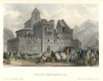 France, Luz, Church of the Knights Templars, 1840