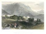 Lebanon, Church and Sheik's house at Eden, 1837