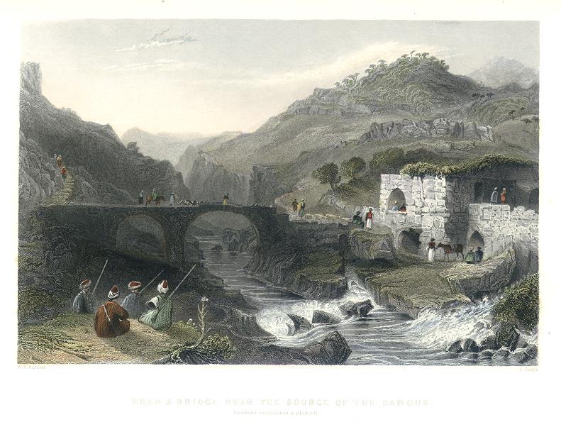 Lebanon, Bridge near the Source of the Damour River, 1837