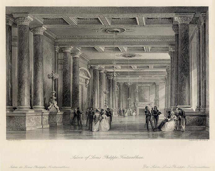 France, Salon of Louis Philippe at Fontainbleau, 1840