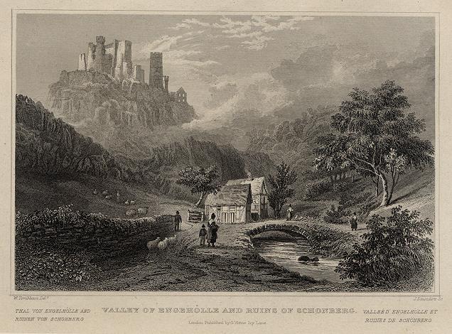 Germany, Valley of Engeholle and Ruins of Schonberg, 1832