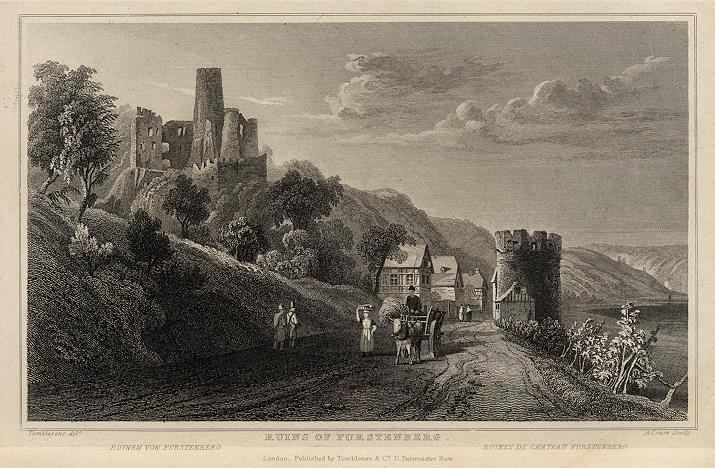 Germany, Ruins of Furstenberg, 1832