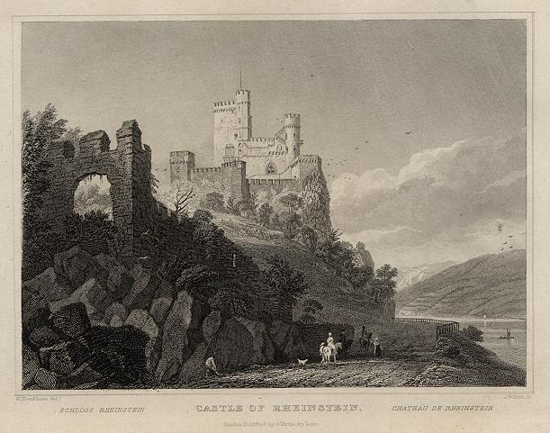 Germany, Castle of Rheinstein, 1832