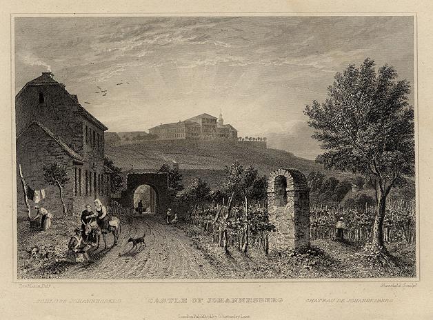 Germany, Castle of Johannesberg, 1832