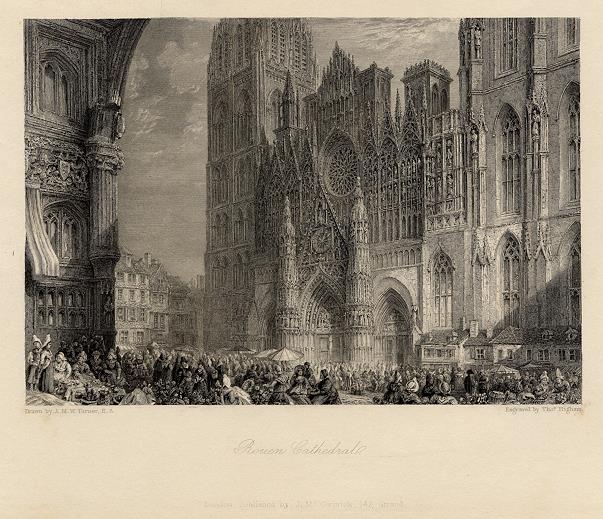 France, Rouen Cathedral, 1837