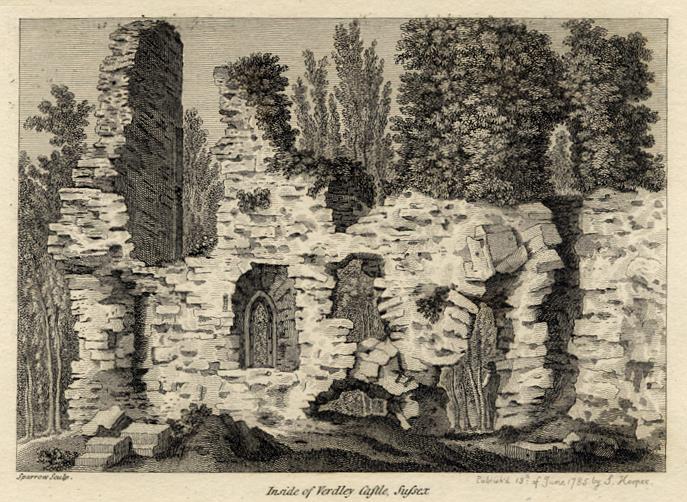 Sussex, Verdley Castle (Fordley), 1786