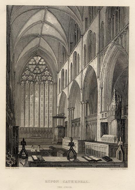 Ripon Cathedral (interior), 1836