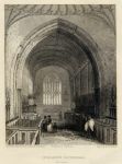 Wales, St.Asaph's Cathedral (interior), 1836