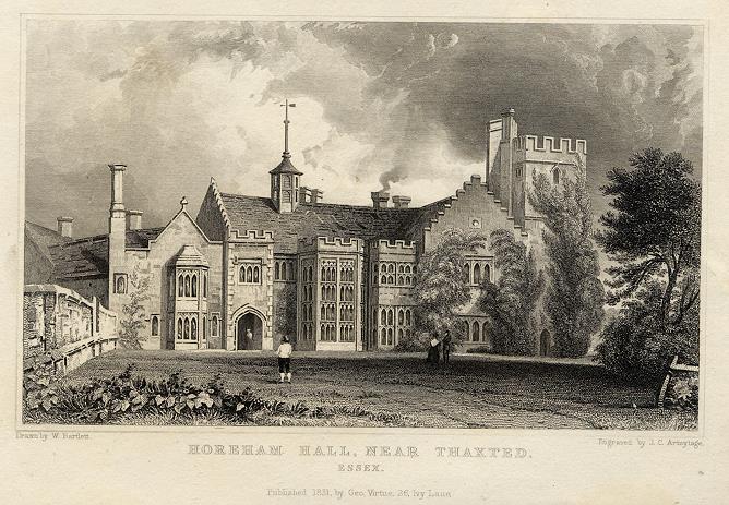 Essex, Horeham Hall near Thaxted, 1834