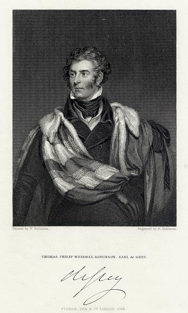 Thomas Robinson, Earl Grey (British Tory politician and statesman), 1844