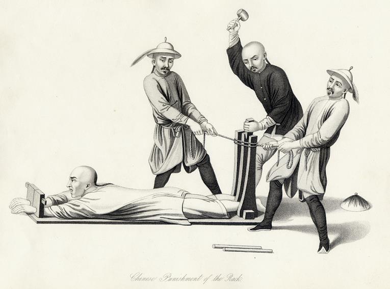 China, Punishment of the Rack, 1844