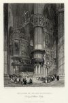 Italy, Interior of Milan Cathedral, 1844