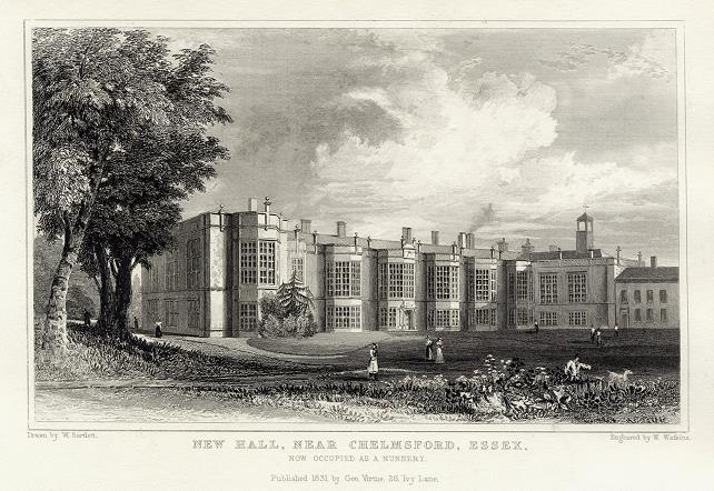 Essex, New Hall, near Chelmsford, 1834