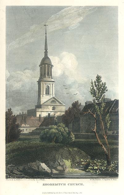 London, Shoreditch Church, 1816