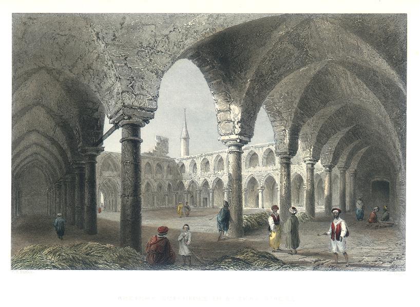 Holy Land, Ancient Buildings in St.Jean d'Acre, 1837