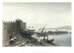 Syria, Tortosa (Tartous) from the Island of Ruad, 1837