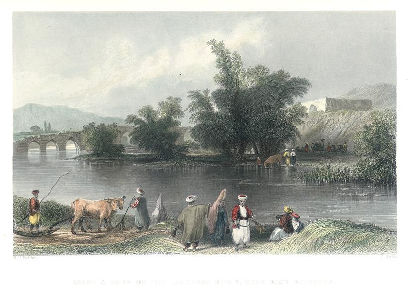 Lebanon, Scene on the Litani River near Djob Djennein, 1837