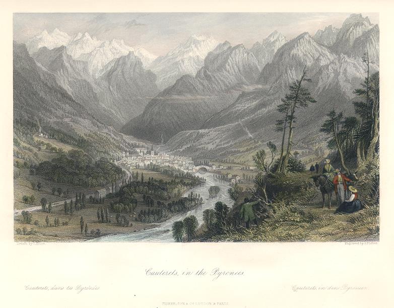 France, Cauterets in the Pyrenees, 1840