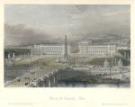 France, Paris, Place de la Concorde, 1840