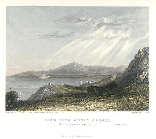 Holy Land, View from Mount Carmel, 1856