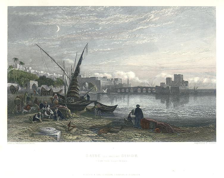 Lebanon, Sidon, 1855