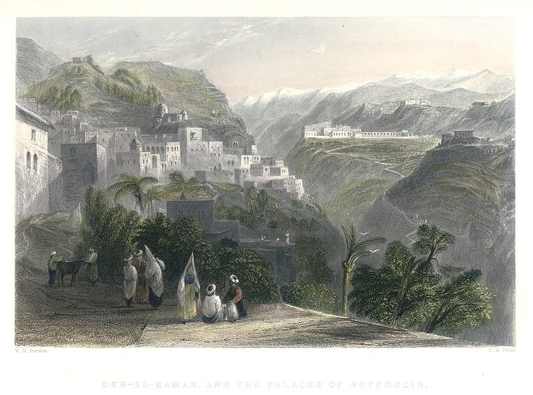 Lebanon, Der-El-Kamar & Palaces of the Beteddein, 1837