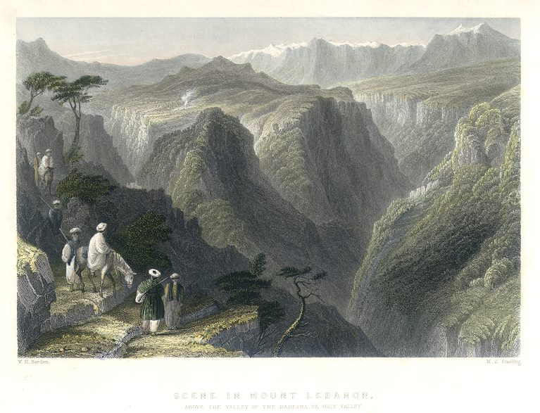 Lebanon, Scene in Mount Lebanon, 1837