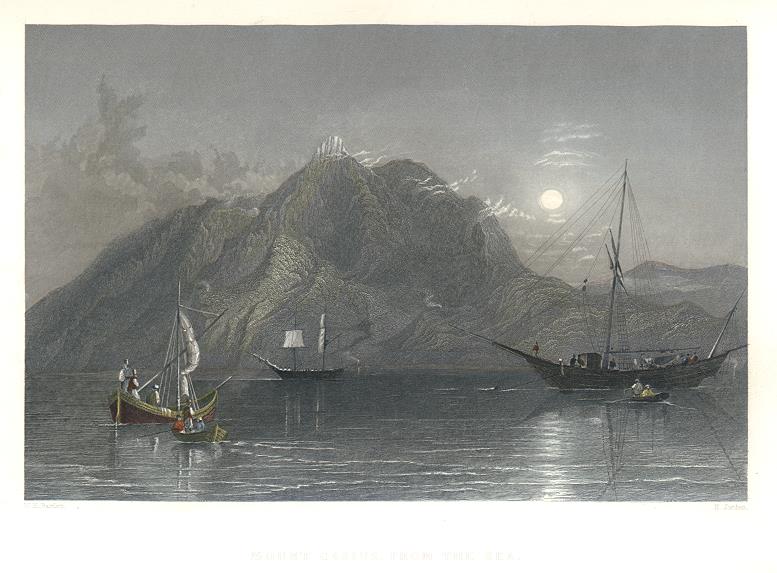 Holy Land (Turkey), Mount Casius from the Sea, 1837