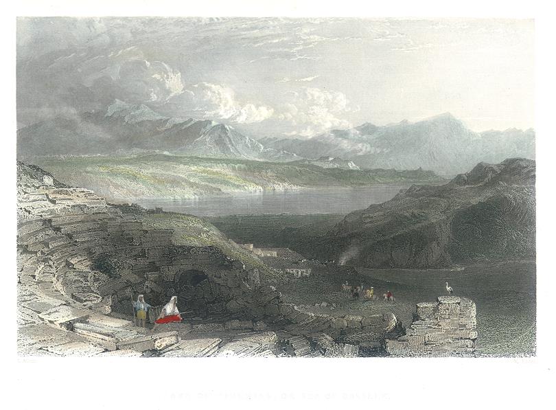 Holy Land, Lake of Tiberias, or Sea of Galilee, 1837