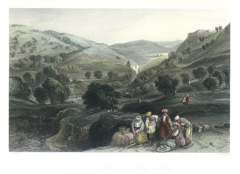 Jerusalem, Valley of Jehoshaphat & Brook Kedron, 1837