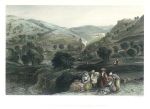 Jerusalem, Valley of Jehoshaphat & Brook Kedron, 1837