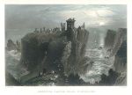 Scotland, Dunottar Castle near Stonehaven, 1842