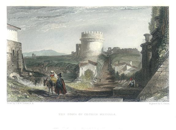 Italy, Tomb of Cecilia Metella, 1834