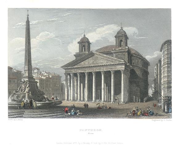 Italy, Rome, the Pantheon, 1834