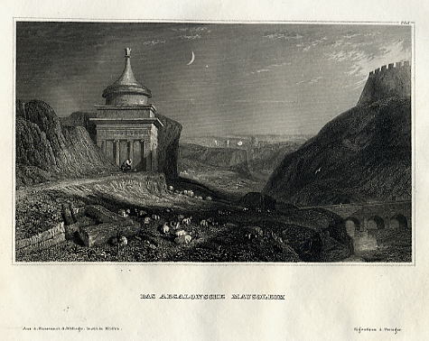 Jerusalem, Das Absalonsche Mausoleum, 1837