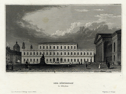 Germany, Knigsbau of Munich, 1837