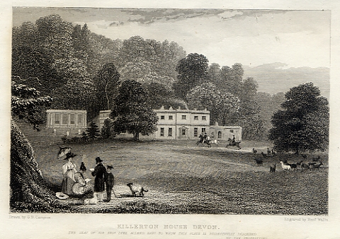 Devon, Killerton House, 1830