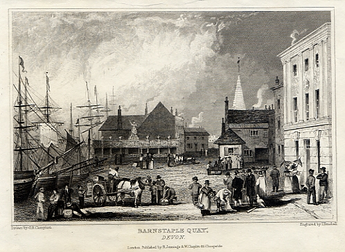 Devon, Barnstaple Quay, 1830