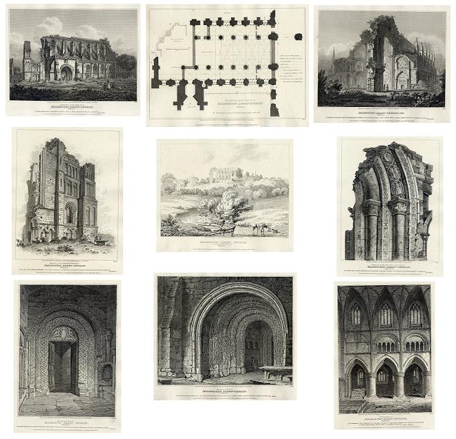 Wiltshire, Malmesbury Abbey Church (9 plates), 1810