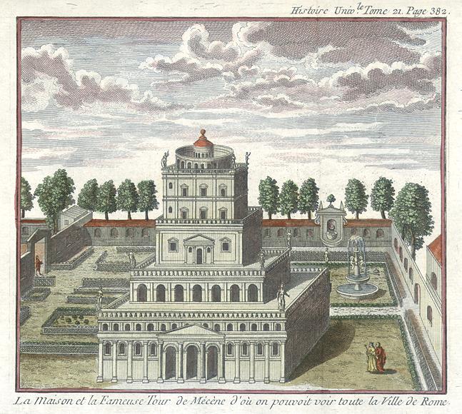 Italy, Rome, Tour de Mecene, 1780