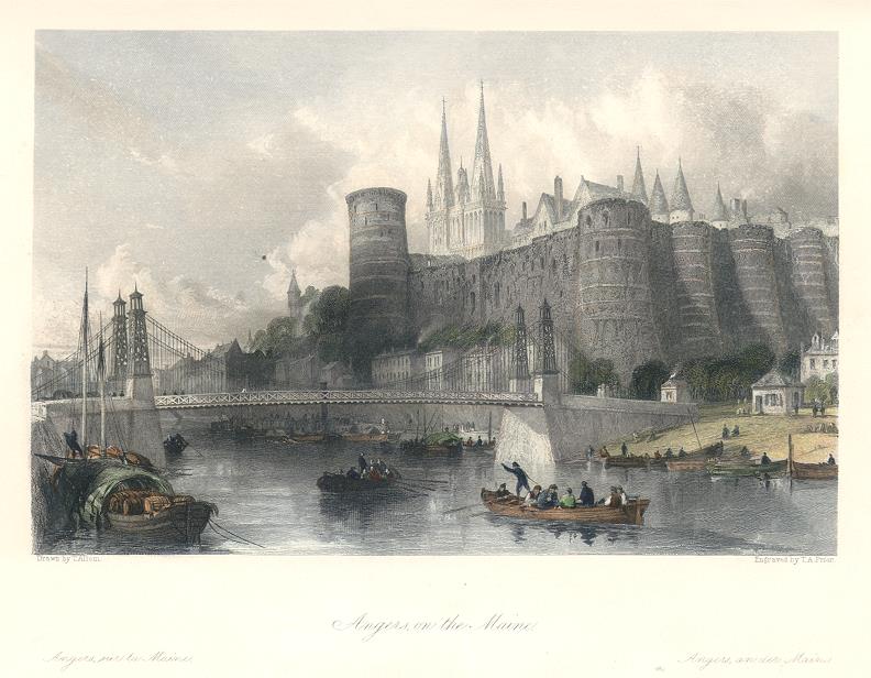 France, Angers on the Maine, 1840